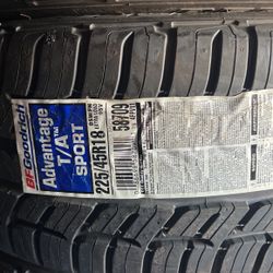 225/45/18 Bfgoodrich Advantage Sport 