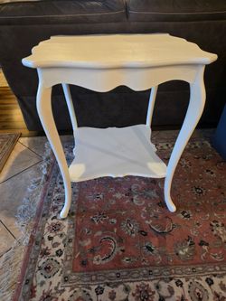 White vintage table