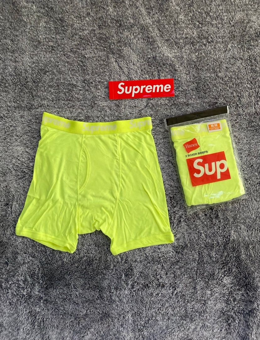1 Pair of Supreme Boxer Briefs And Box Logo Sticker, SS23