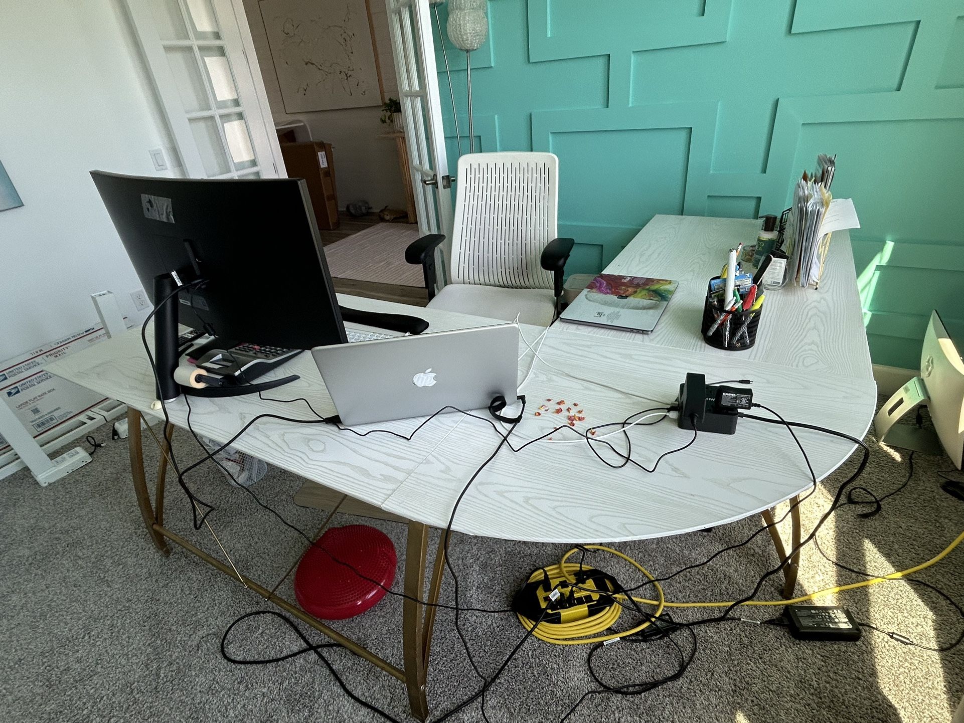 Glass Top Desk