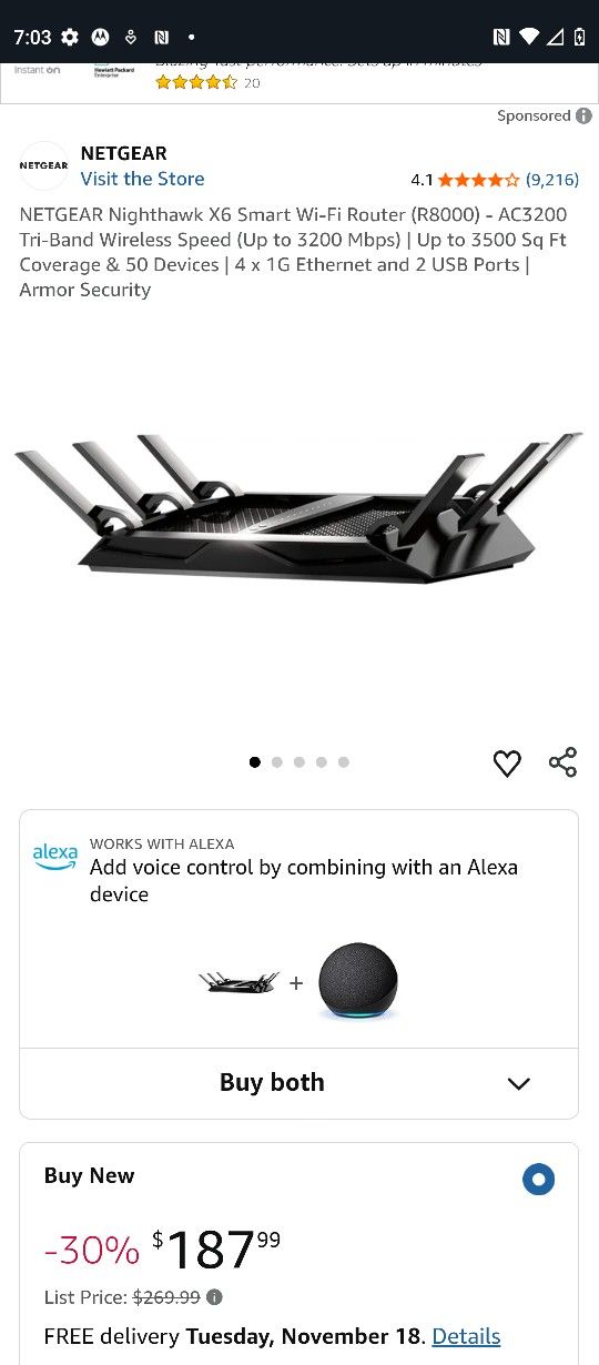 Nighthawk AC3200 X6 Wireless Router 
