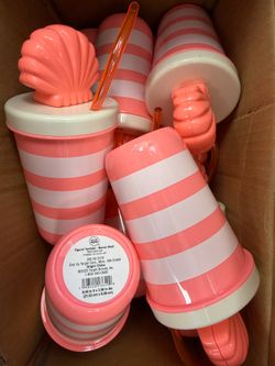 NEW Seashell Kids Cups for Parties 25 ct