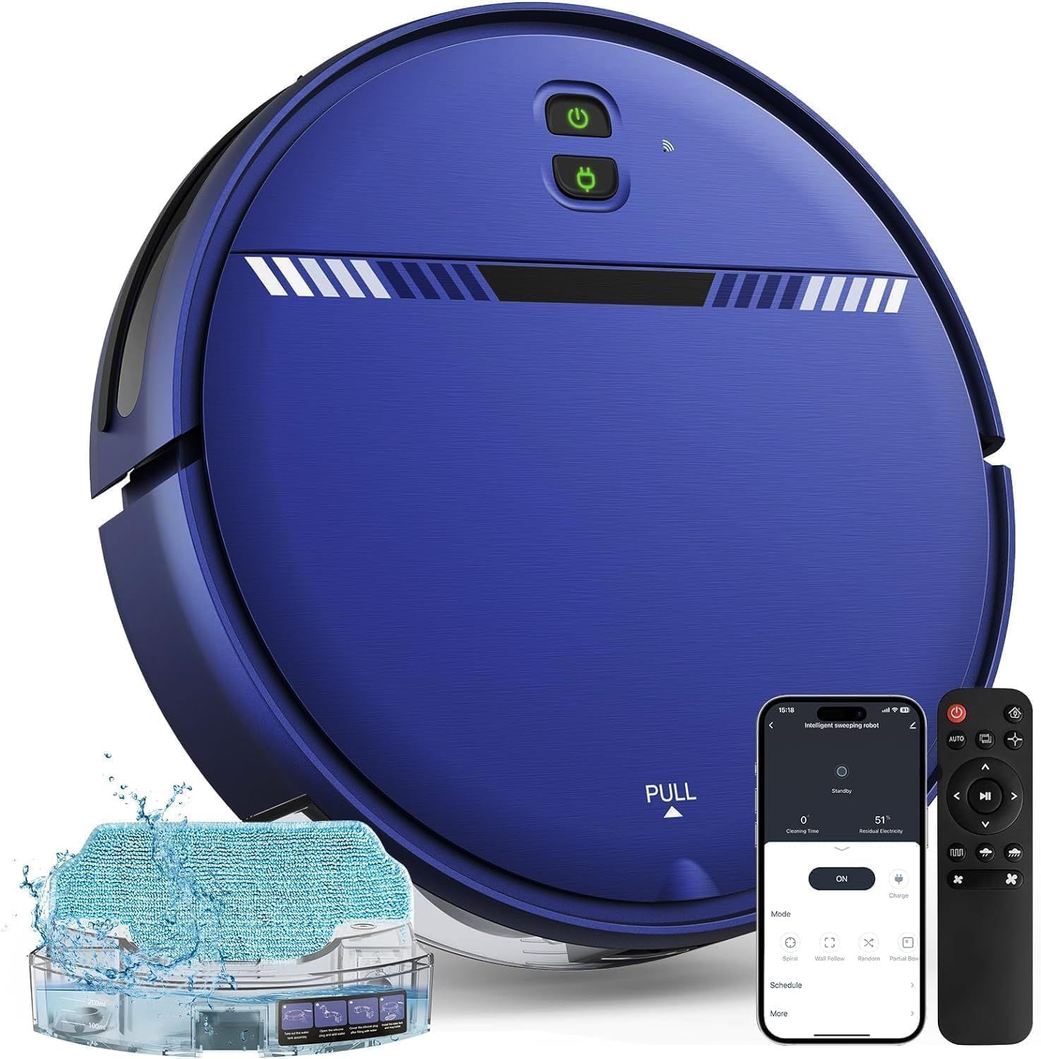 Robot Vacuum and Mop Combo, Automatic Vacuum and Mop 2 in 1 Robot Cleaner