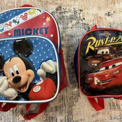🎒 Kids Character Backpacks Mickey & Cars
