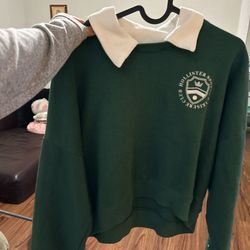 Hollister cropped sweatshirt