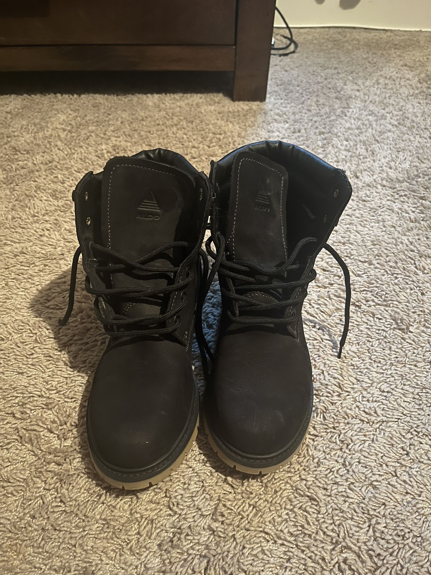 black aldo boots