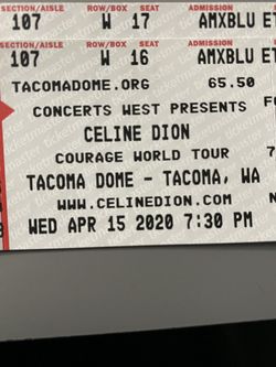 Hard Tickets - CELINE DION April 15th