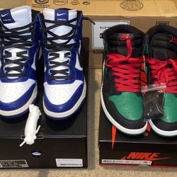 WTS USED AIR JORDAN 1 PINE GREEN + NIKE DUNK AMBUSH DEEP ROYAL