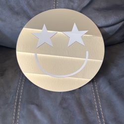 New Smile Smiley Face Mirror Wall Hanging 