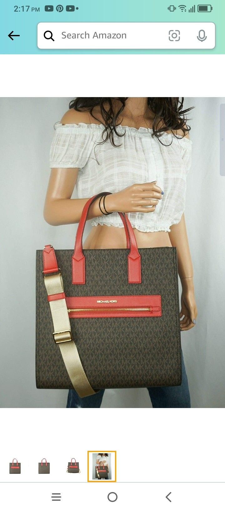 MICHAEL KORS KENLY LARGTE TOTE SHOULDER BAG SATCHEL