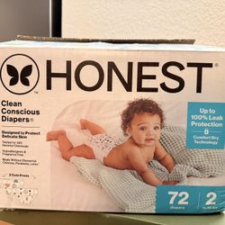 The Honest Company Clean Conscious Diapers for  2 size