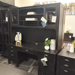 2pc Office Hutch & Credenza 