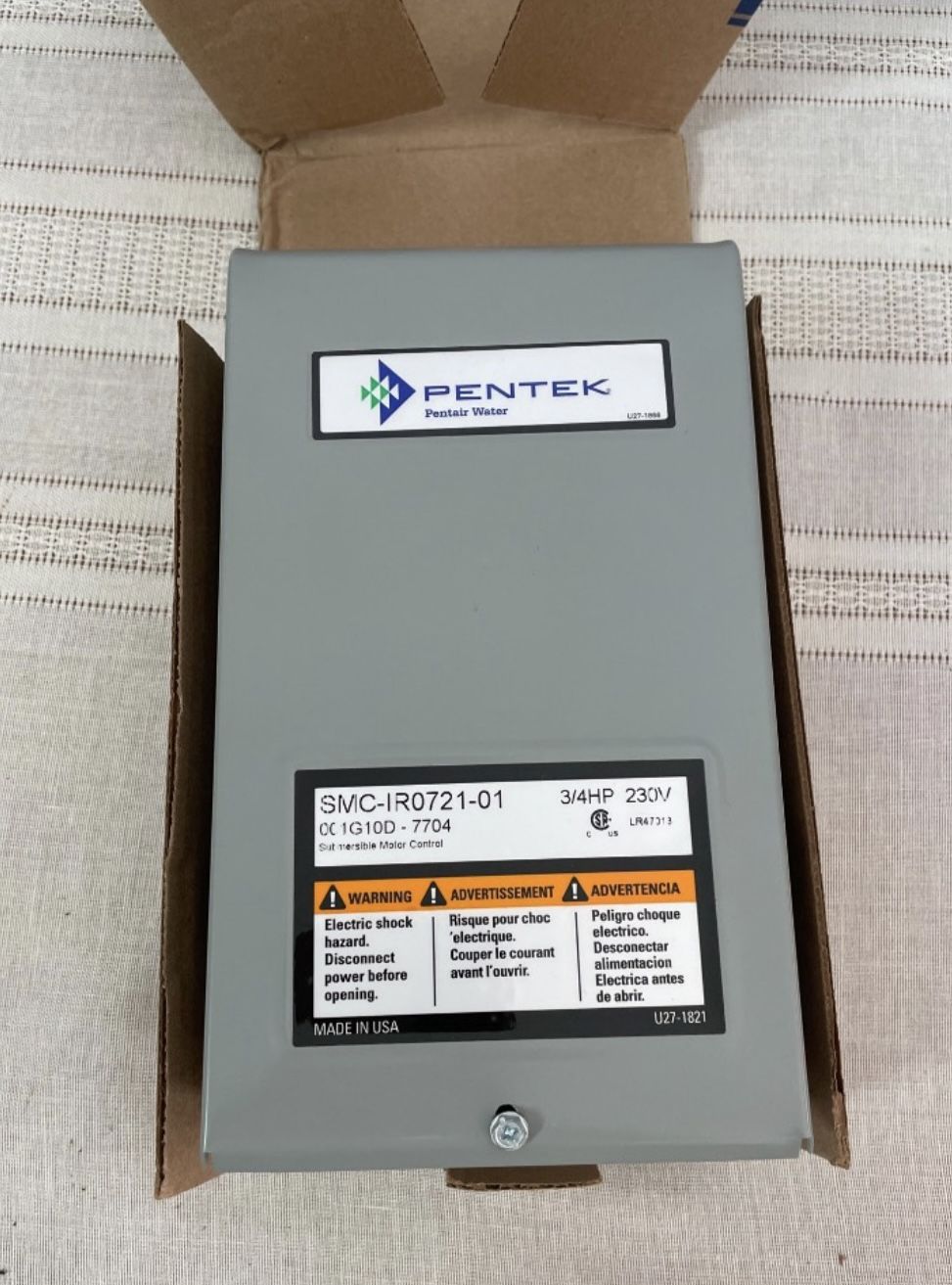 Pentek SMC-IR0721-01 Submersible Well Pump Control BOX 3/4 HP