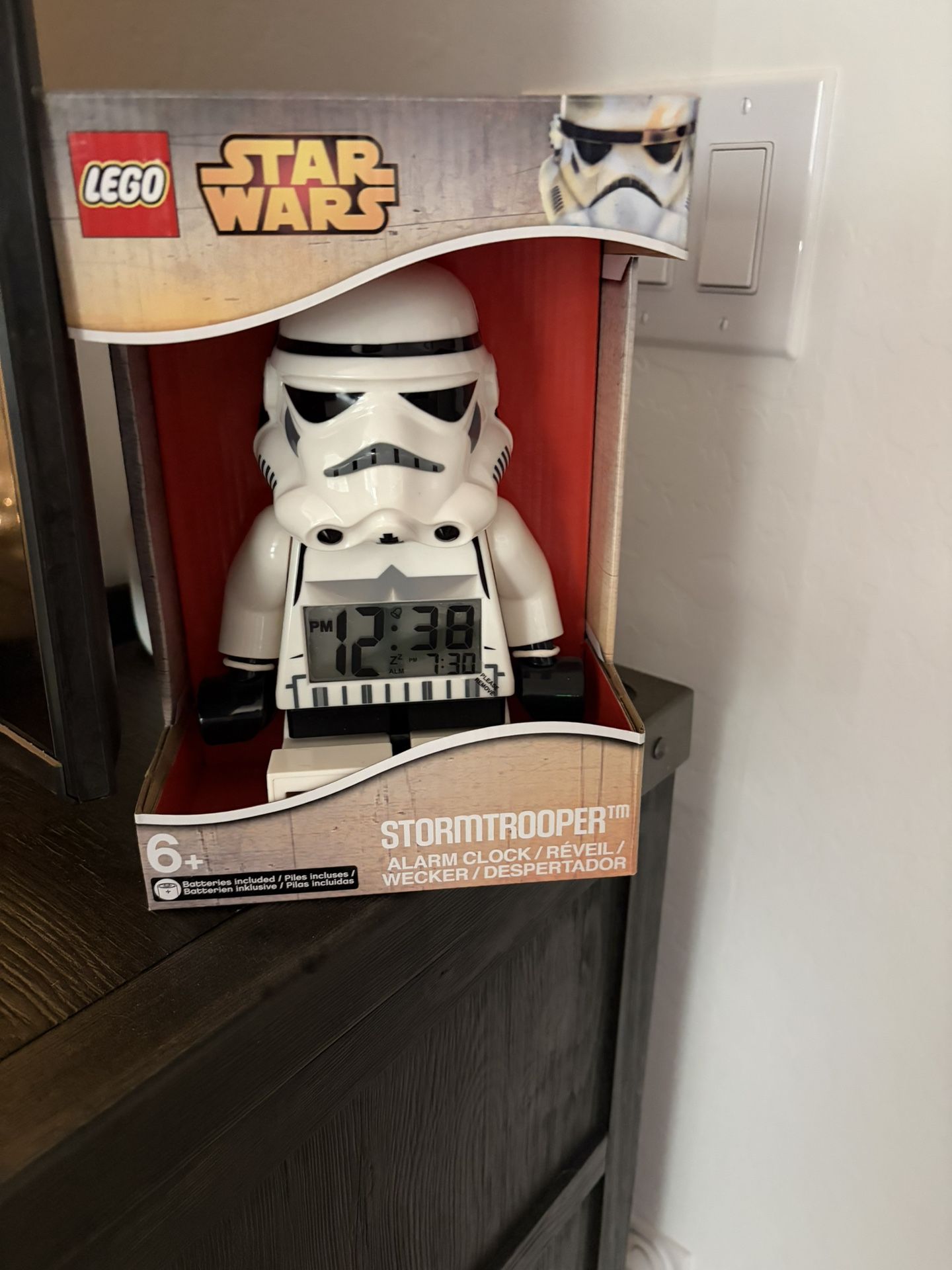 Lego Star Wars, Storm Trooper Clock, Brand New