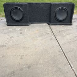 Two 10 Subs In Box 
