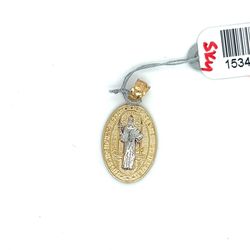 14kt Gold Two Tone St Benedict Pendant 2.40grams 153434 6