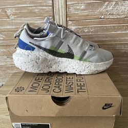 Nike Crater Impact Sneakers Mens 9.5 Track Shoes Pure Platinum White DB2477 Run  Pre owned worn a few times. Please look at pictures for further detai