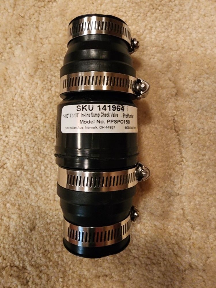 New Sumpump Check Valve