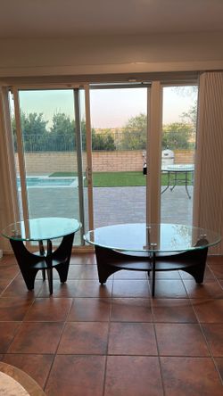 Glass Coffee Table Set