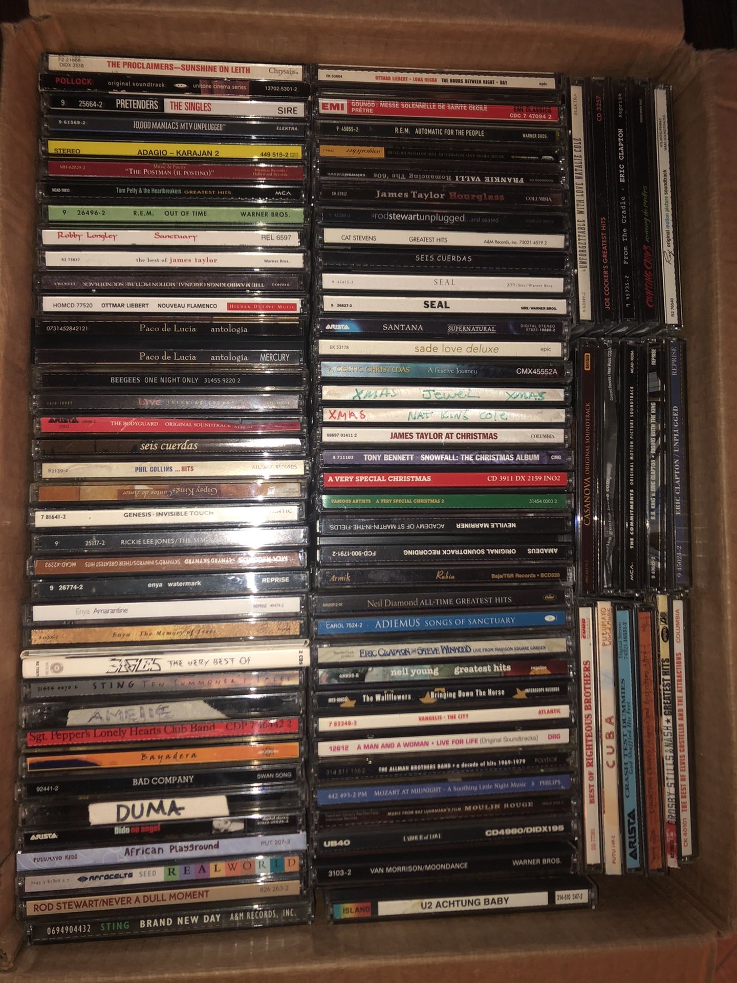 Box Full Of CD’S In their Original Jewel Cases All In Good Condition $50
