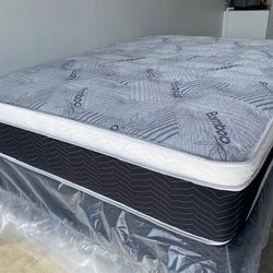 Cal King Euro Bamboo Pillow Top Mattress! 