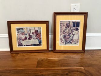 Set of 2 Framed Nash 84 African American Art Prints