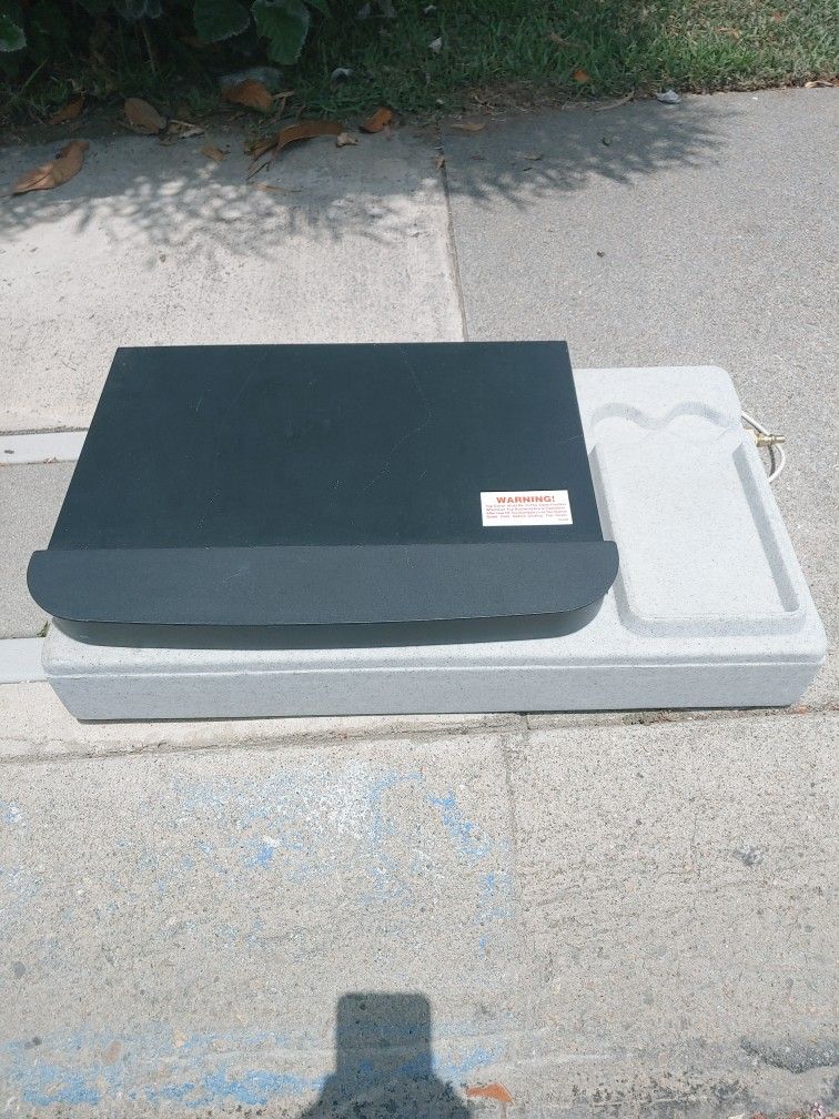 Suburban Two-Burner Stove In Tray For RV Outside Kitchen