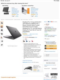 MacBook Pro 15 Case 2018 2017 2016 Release A1990/A1707, i-Blason Smooth Matte Frosted Hard Shell Cover for Apple MacBook Pro 15" inch with Retina Dis