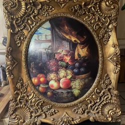 Decoracion De Pared 32in x 34in Cuadro Estilo Rococo 