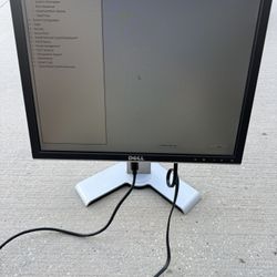 Dell Monitor Model 1908FPt 19 Inch LCD And A Viewsonic 19 Inch