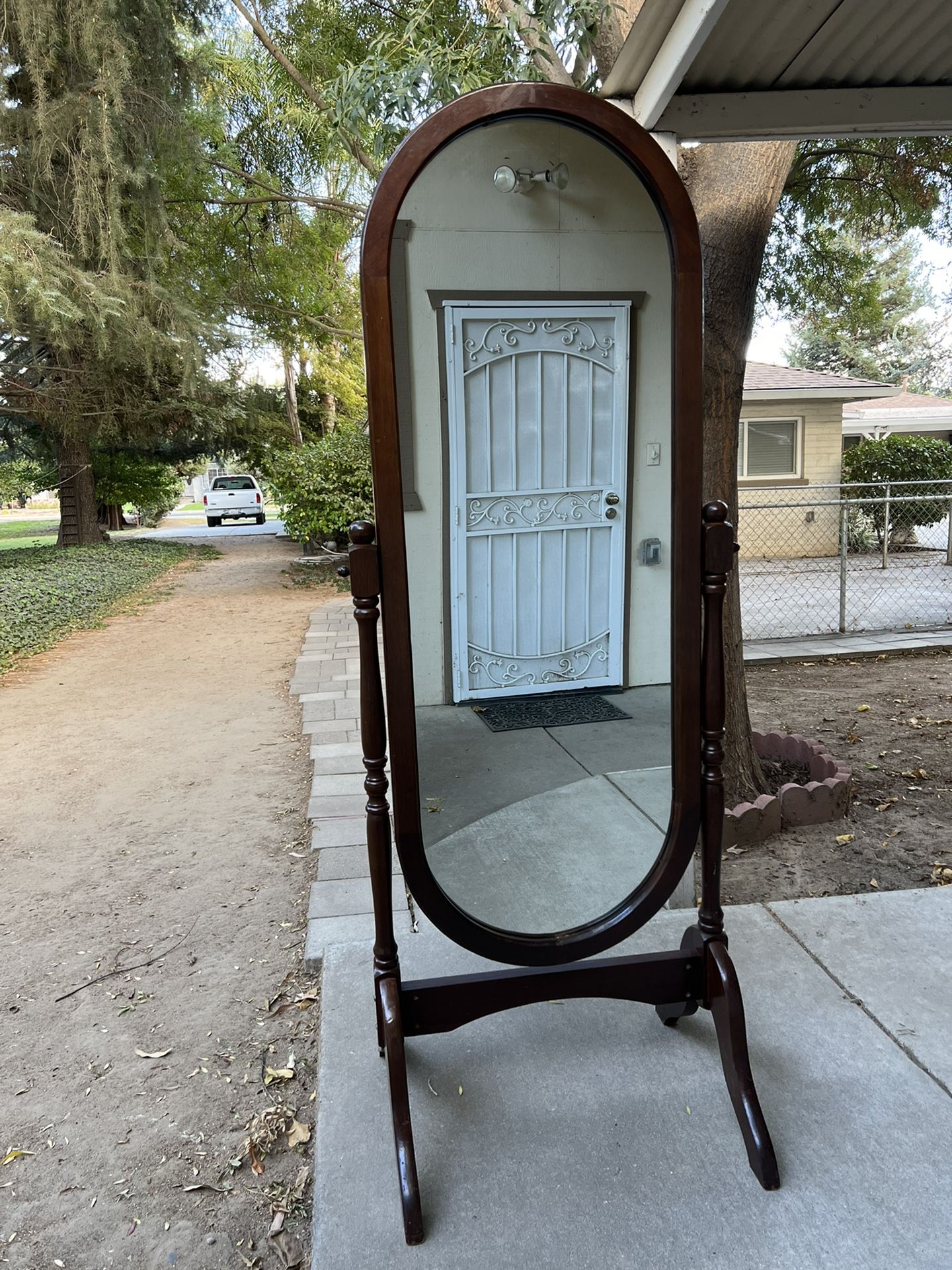 Vintage 2 Legged Swivel Mirror