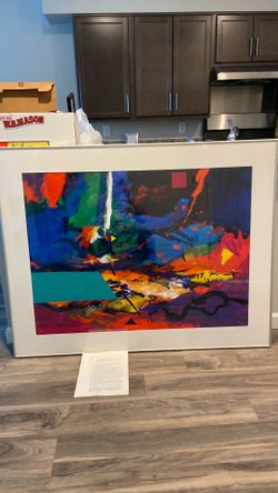 Modern framed painting