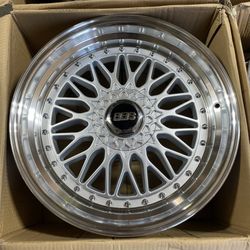 19” Brand New BBS Super RS Style Wheels Squared Set 19x9.5 +35 (5x112) 