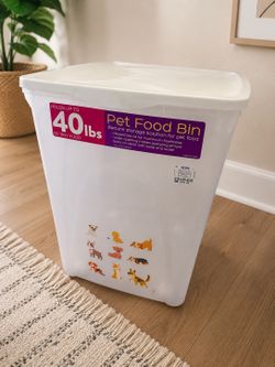40 lbs pet food bin