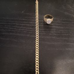 14k Bracelet & 14k Ring