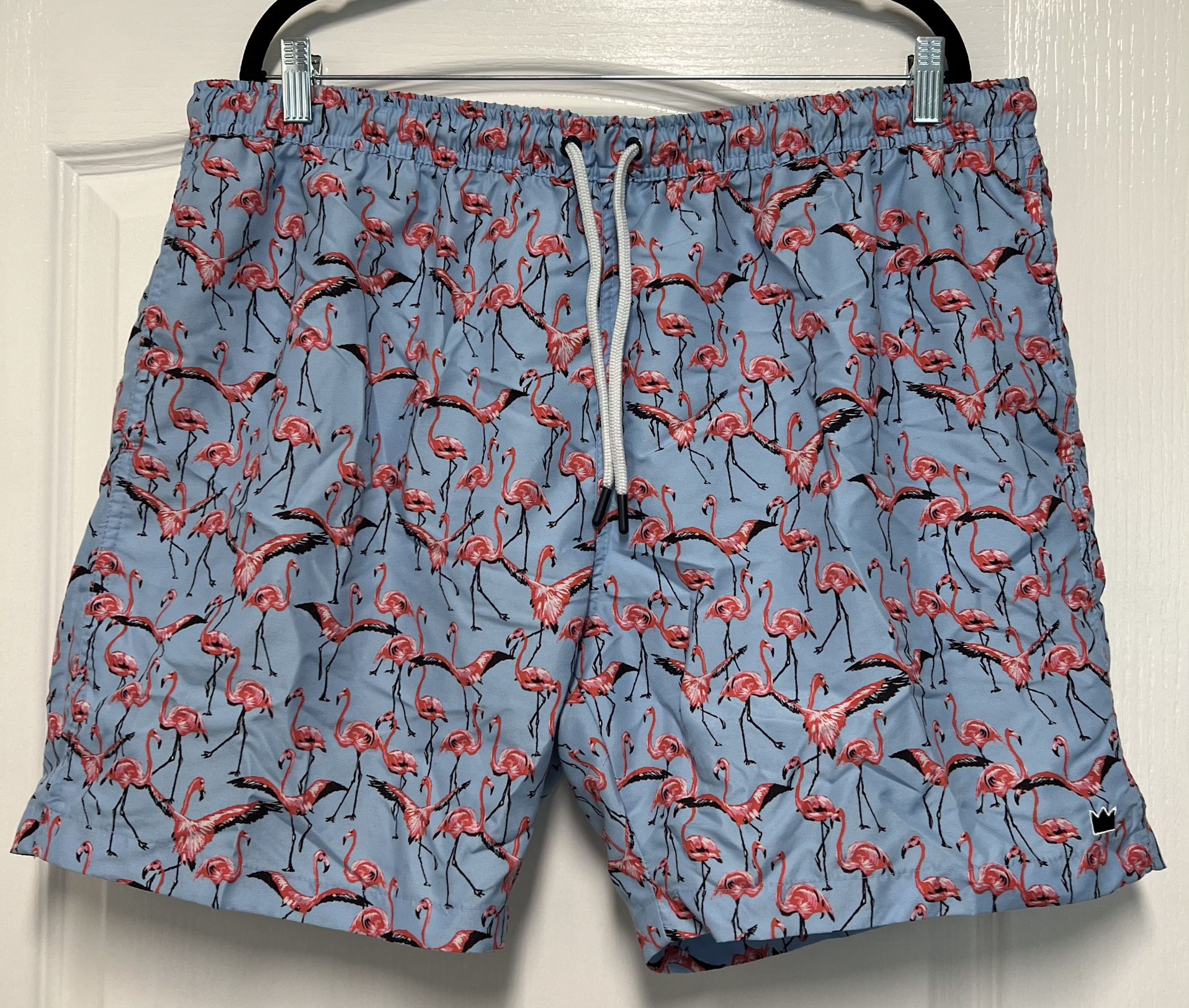 Crown & Ivy Lined Swim Trunks Men's Size XL Button Pocket