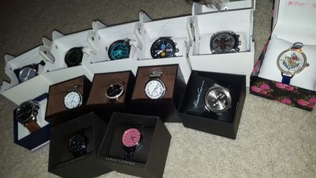 Several authentic watches for sale. Michael Kors, Armani, Diesel, Tommy, Betsey Johnson