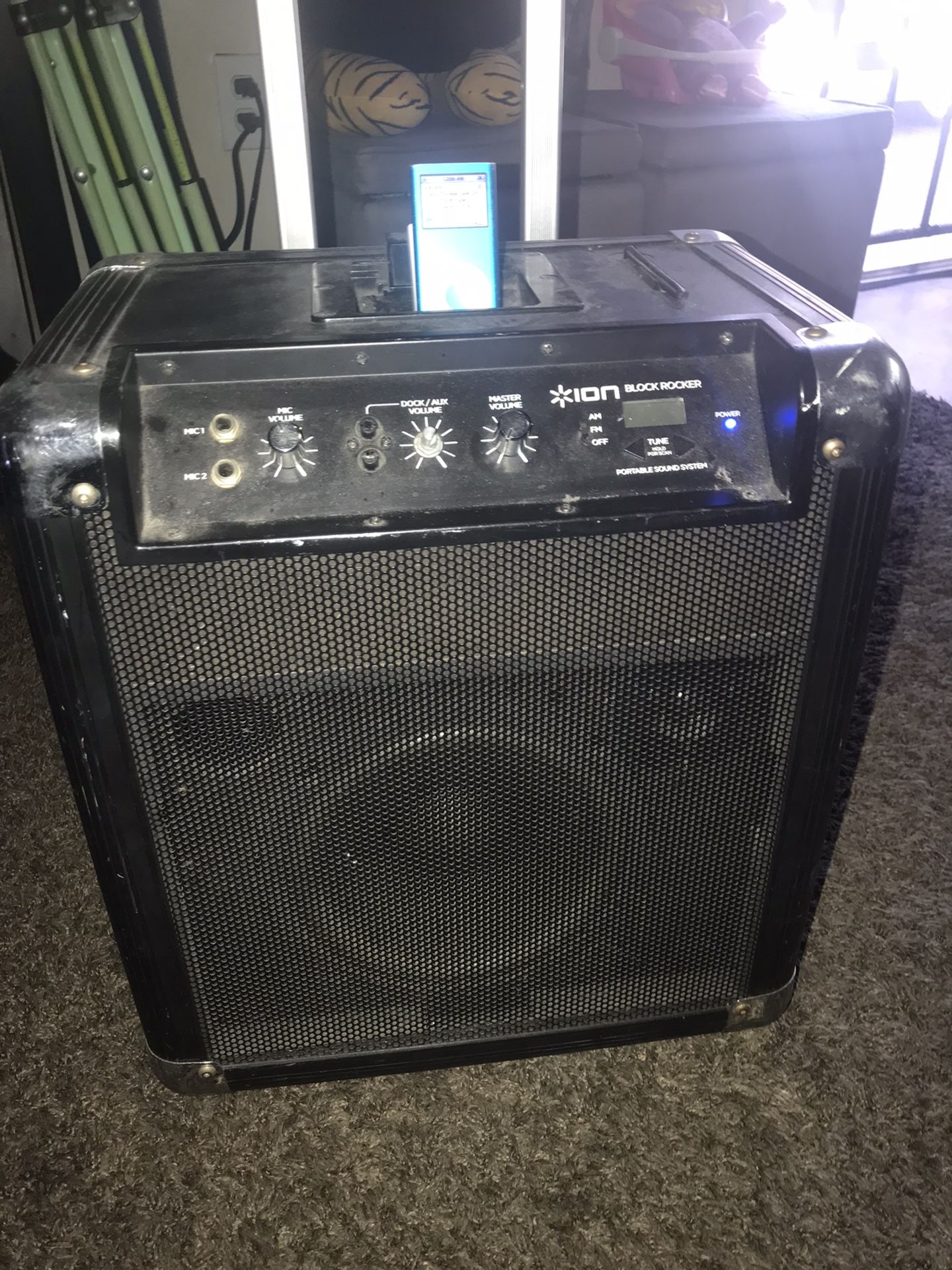 Portable ION Block Rocker Speaker System