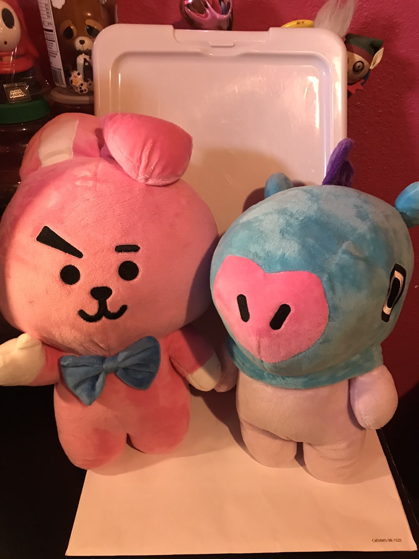 BT21 Plushies Lot: 2 (pre-owned) $10