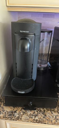 Nespresso, coffee Station bundle: machine, rolling, storage stand, and pods included! Ready to brew!