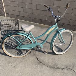 Huffy Nel Lusso Beach Cruiser Bike; 26” Mint Green