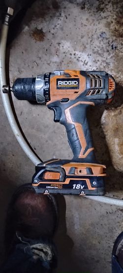 RIDGID 18V Cordless Drill with Battery
