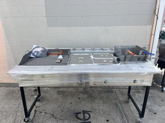 Plancha Para Tacos 🌮 o Hot Dog 🌭 Con Freydora  Y Baporera Y Salcera Algo Bien 