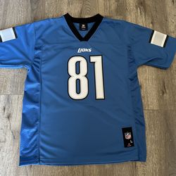 NFL Detroit Lions Calvin Johnson Jersey -#81 Youth Size Large