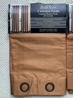 3 Sets Of Blackout Curtains Panels with Grommets