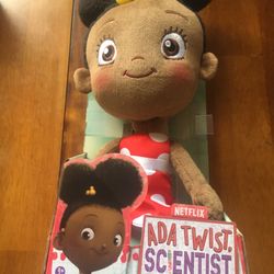Netflix Ada Twist Scientist 18” Singing And Talking Plush Doll Scientific Method