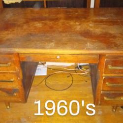 Mid Century Modern 1960's Executive Desk