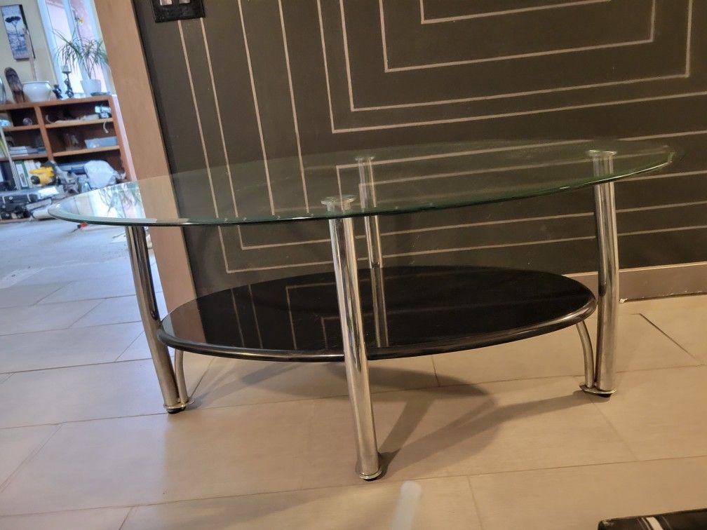 Glass COFFE TABLE & END TABLE SET