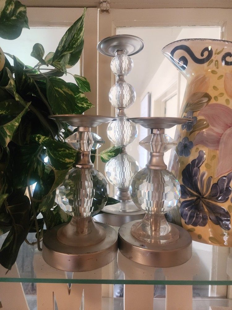 Crystal Candlesticks