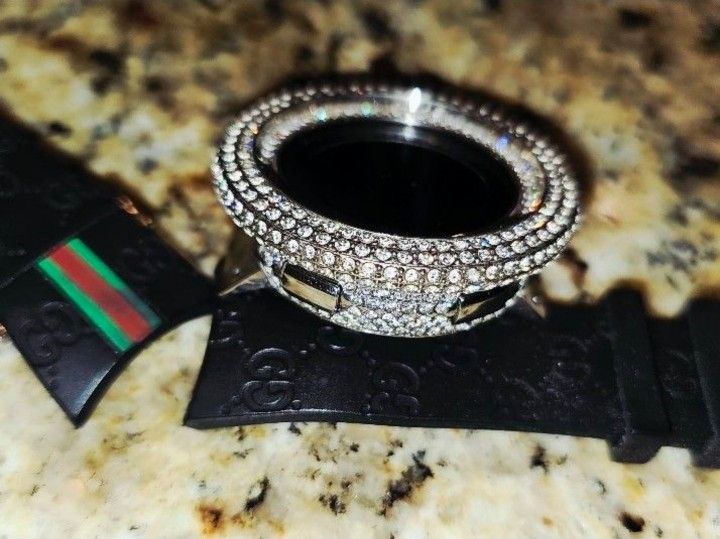 Iced Watch. Diamond Case And Bezel Trade Gucci shoes 